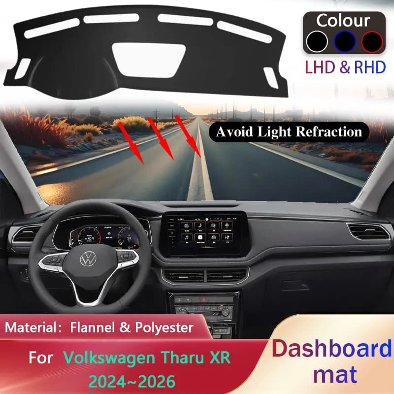 Car Dashboard Pad for Volkswagen VW Tharu XR 2024 ~ 2026 2025 Fodera Anti-Slip Zerbino Parasol Pad Dash Zerbino Carpet Cover Accessory