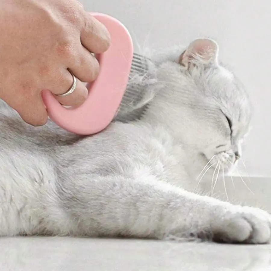 Pet Grooming Brush With Shell Design For Dogs And Cats Deshedding Tool For Loose Fur Knots Coat Care