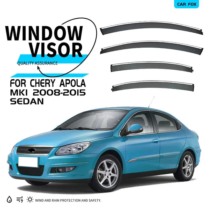 Per Chery Apola 2008-2015 Finestra di Automobile Visiera Tenda Shelter Parabrezza Finestrino Laterale Pioggia Parasole Accessori Auto Car Styling
