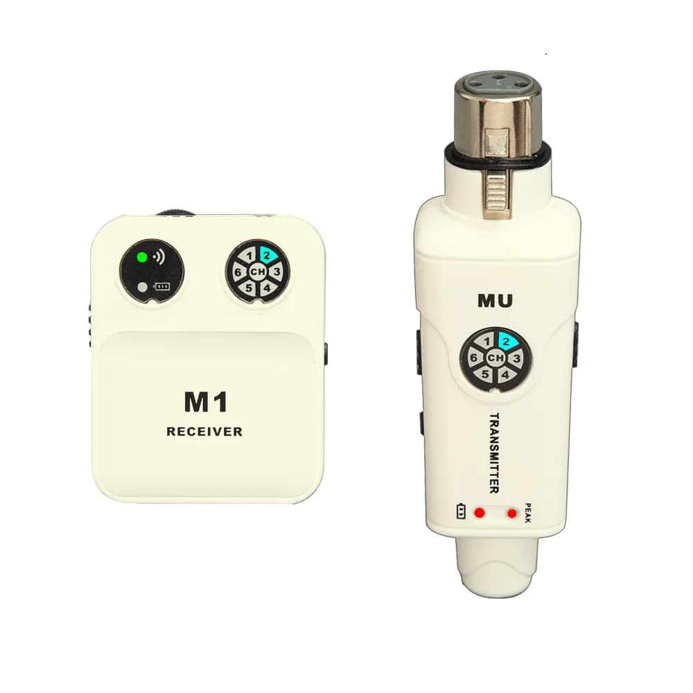 Wireless monitoring headphones support professional intrauricular monitors from one to many for live broadcast on stage and outdoor