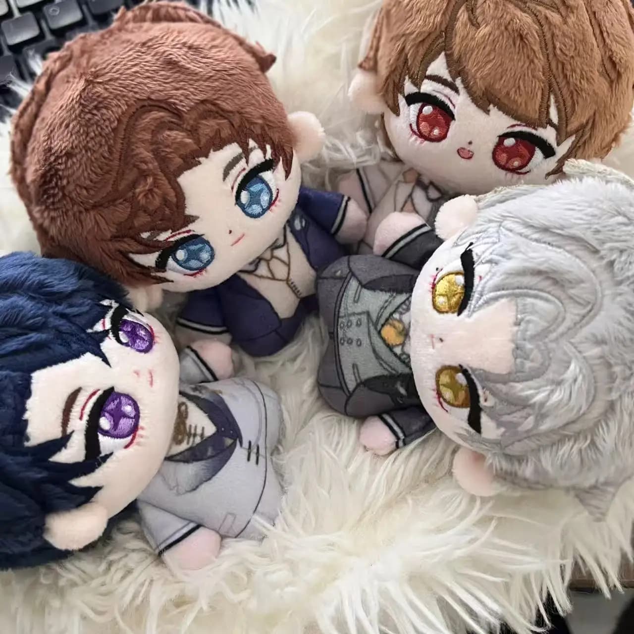 Lacrime di Themis Luke Pearce Artem Wing Marius Von Hagen Cosplay Stampa Nunu 10CM Peluche Ciondolo Zaino Portachiavi Regalo