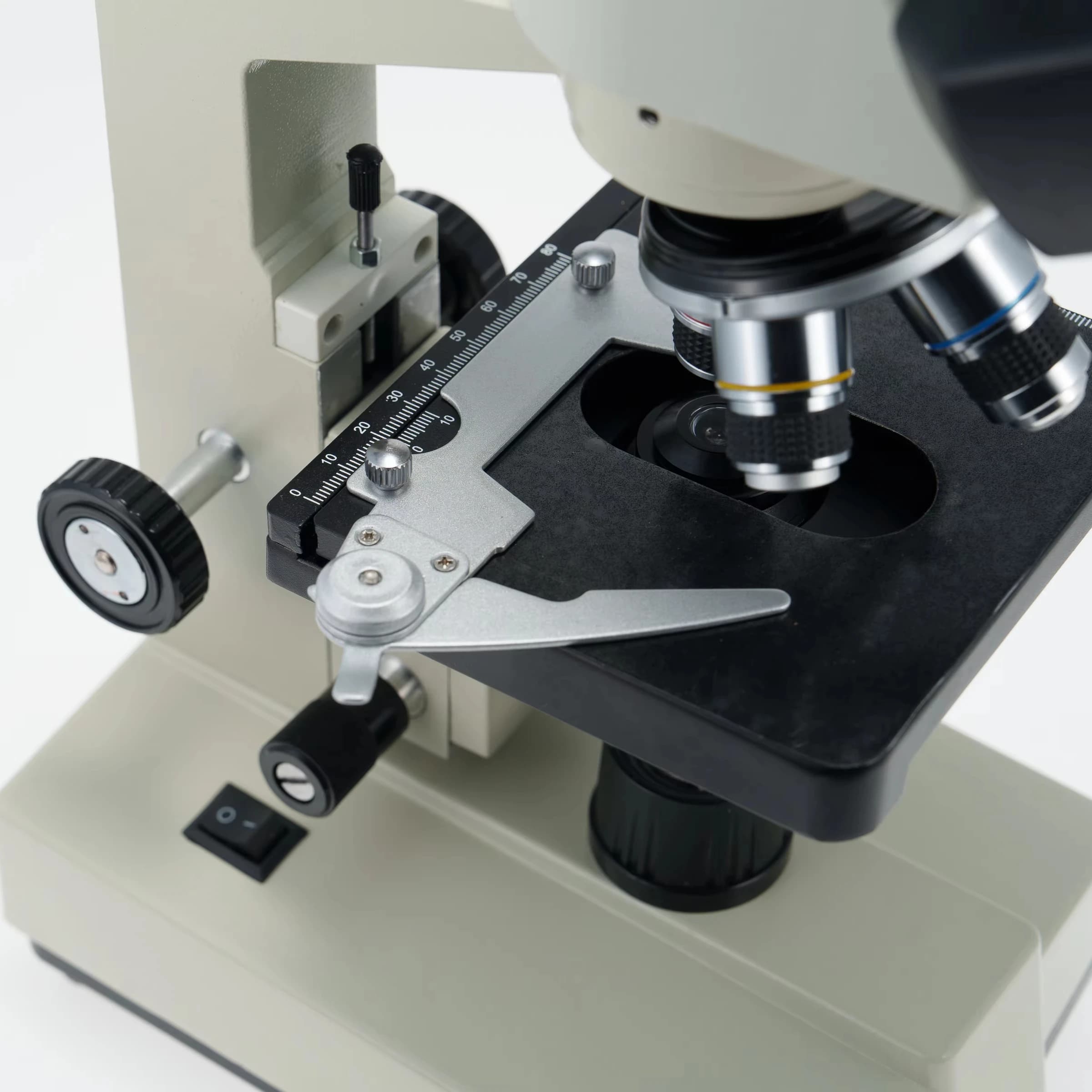 Microscopio ad aggancio Microscopio binoculare ottico biologico composto per l'educazione degli studenti