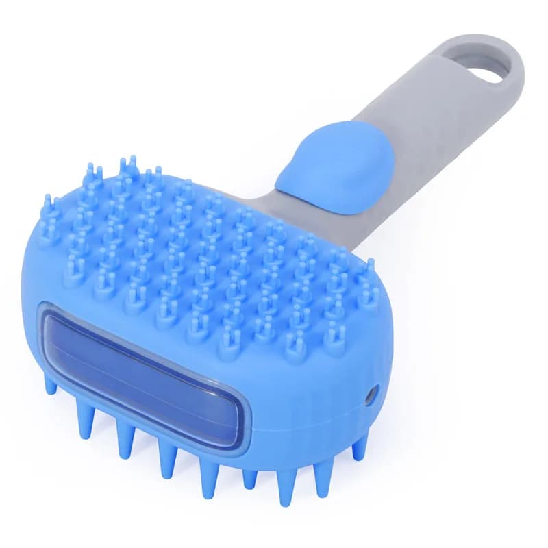 New pet bathing brush, shower massage brush, silicone cleaning tool, can hold liquid, dog grooming and beauty tool
