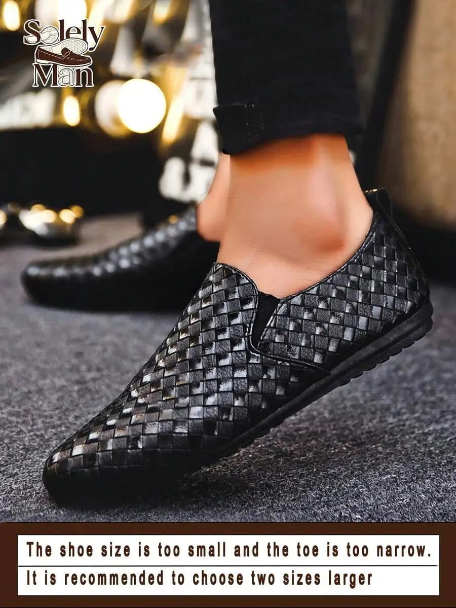 Mocassini da uomo Penny Loafers, scarpe da barca slip-on, morbide, piatte, casual, eleganti, in pelle.