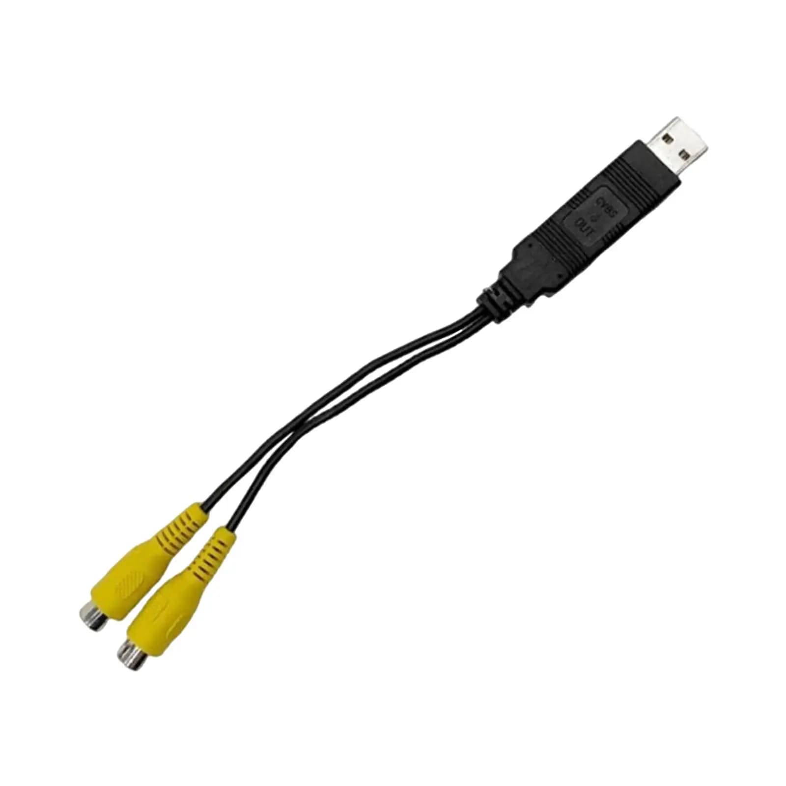 Adattatore USB a CVBS per Trasmissione Video, Facile Configurazione per Collegare Smartphone, Tablet, TV, Schermi per Poggiatesta e Soffitto