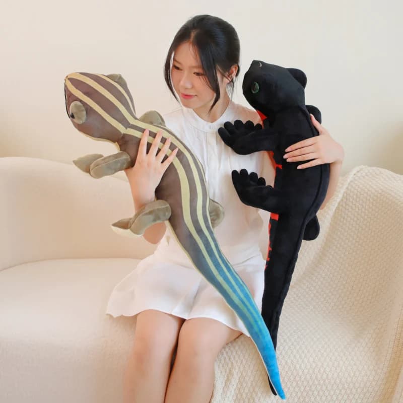 Simulated Lizard Plush Doll Four Legged Snake Real Doll Plushies Room Decor Office Nap Pillow Toys Hobbies Gifts For Friends