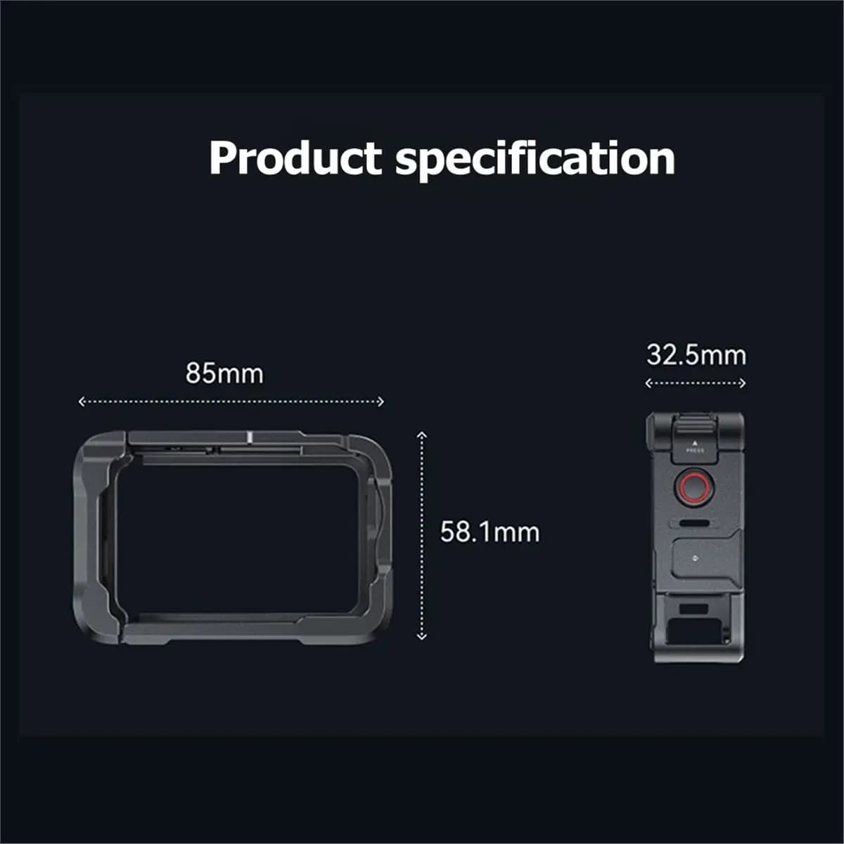 Can buy Frame Protective Case Rabbit Cage for DJI OSMO Action 6 Metal Shell Housing Camera Cage Accessories Kit
