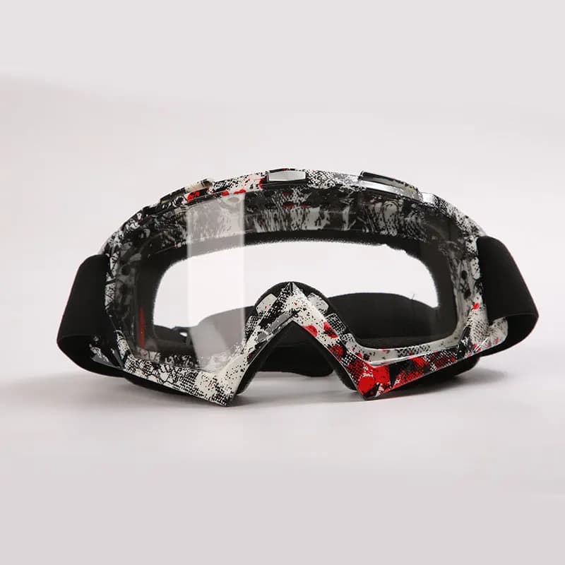 Occhiali da moto da motocross fuoristrada Equitazione Ciclismo Occhiali da sci antivento per ragazzi e ragazze Maschera da sci all'aperto