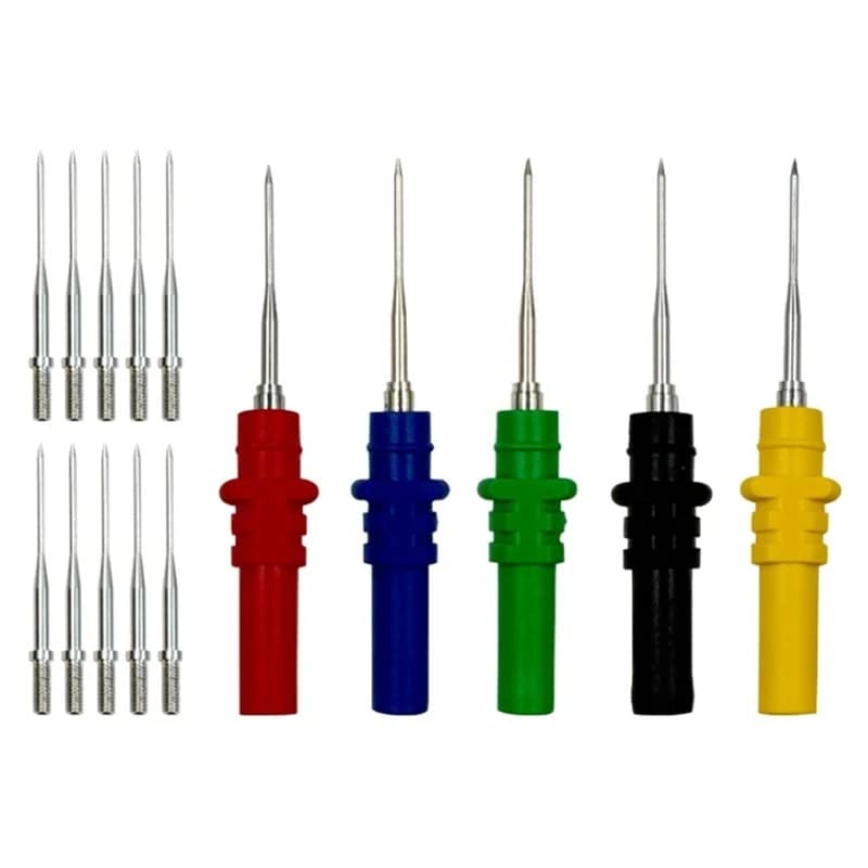 ABNL Oscilloscope Probe Pins 15Pcs Automotive Diagnostic Test Probe Puncture Needles Repair Tool Accessories Set