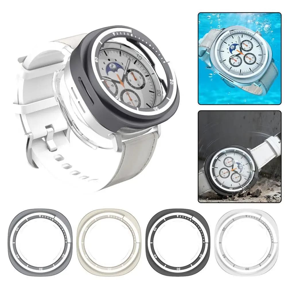 for Samsung Galaxy Watch8 Classic (2025) 46mm Metal Protective Case Waterproof and Scratch Protective Smart Watch Accessories