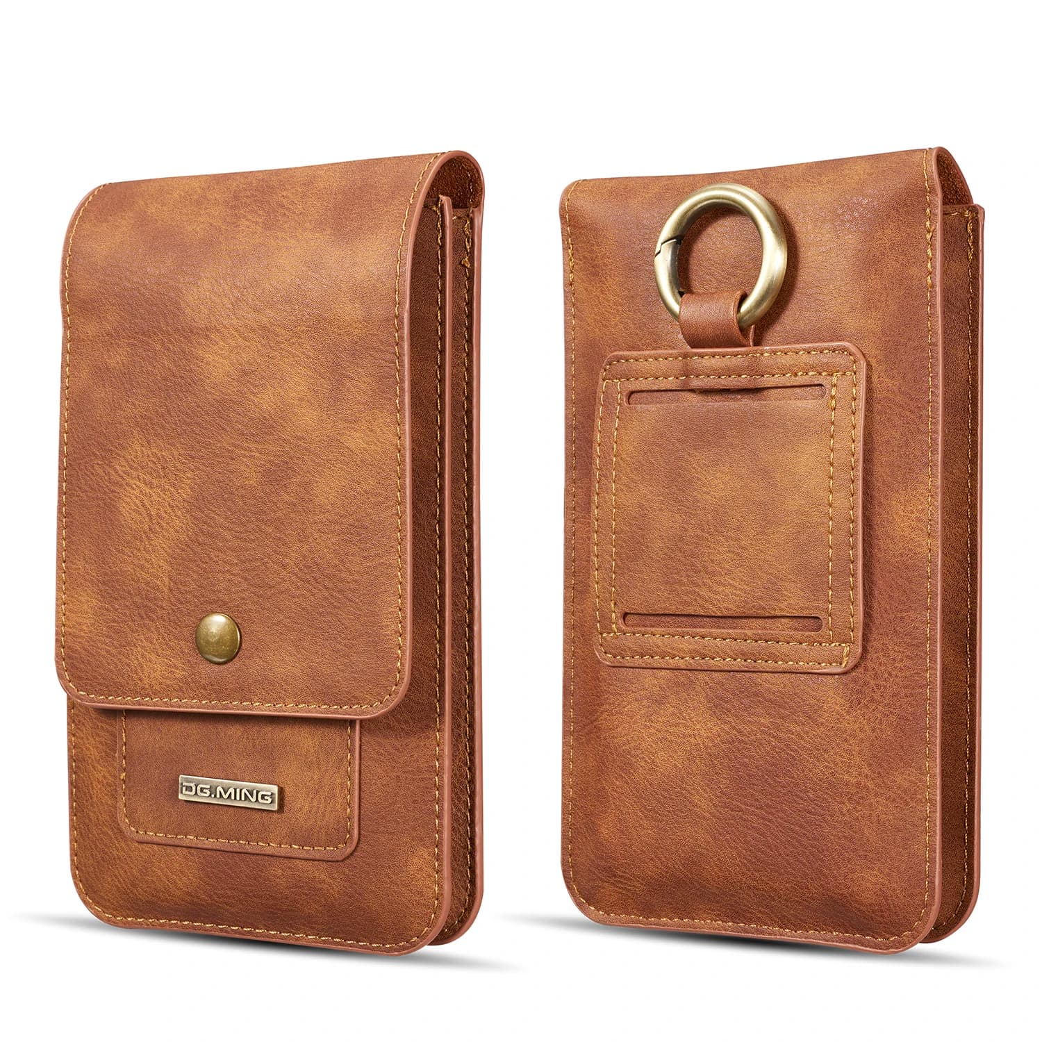 Custodia da cintura per telefono in vera pelle di mucca Custodia da uomo in vita per iPhone 17 16 15 14 13 12 11 Pro Max 7 Plus Custodia per fondina