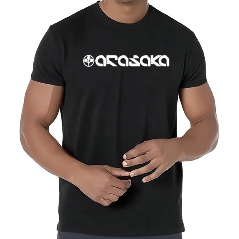Arasaka Corporation Fictional Company Sci Fi Scifi T Shirt Man Summer Short Sleeve Cotton T-shirts Tops LH-300