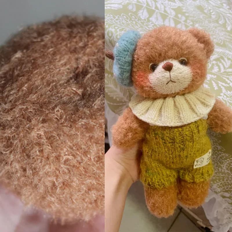 40g/roll Plush Yarn Featured Thread Artist Teddy Bear Crochet Stick Needle Bear Use Yarn Cub Bear Cotton Yarn for Crochet
