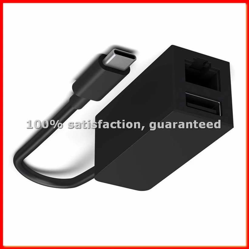 HUB Adapter from USB-C to Ethernet RJ45 and USB 3.0 for Pro/Air Pro Chromebook- A31R