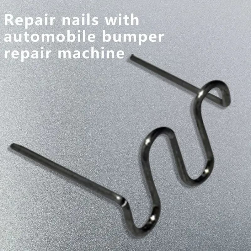 500 pz in acciaio inox auto riparazione moto cucitrici riparazione paraurti saldatura chiodo Standard pretagliato 0.8mm saldatrice cucitrice a caldo