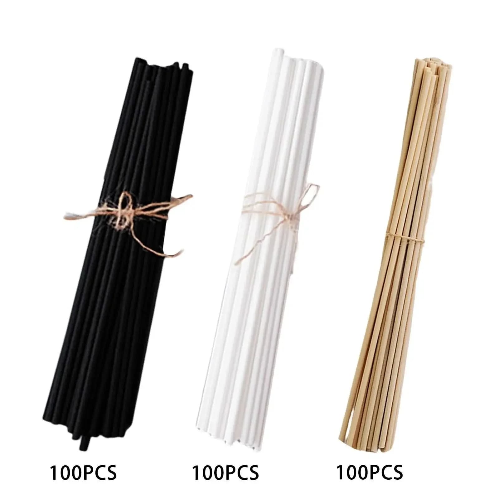 Set di 100 Bastoncini Diffusori in Fibra da 3mm e 8 Pollici per Profumare Camera da Letto, Ufficio, Bagno e Casa
