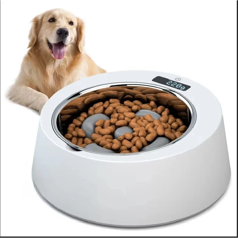 -S Pet With Weighing Function -Choking Slow Food Bowl Medium And Small Dog Feeding Basin