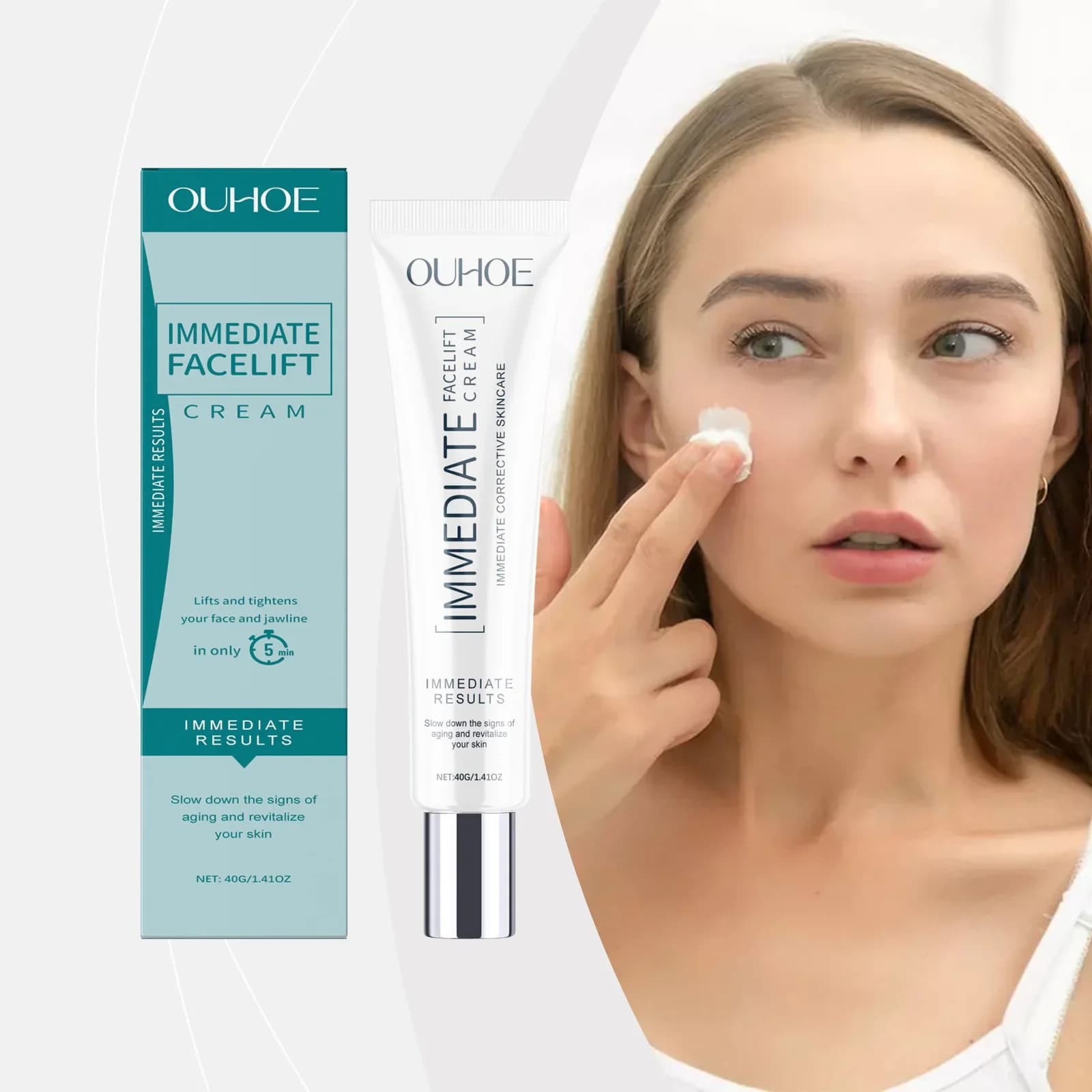 Nasolabial Folds Cream Contain Collagen Hyaluronic Acid Firming Skin Fade Fine Lines Deep Moisturizing Facial Cream Anti Wrinkle