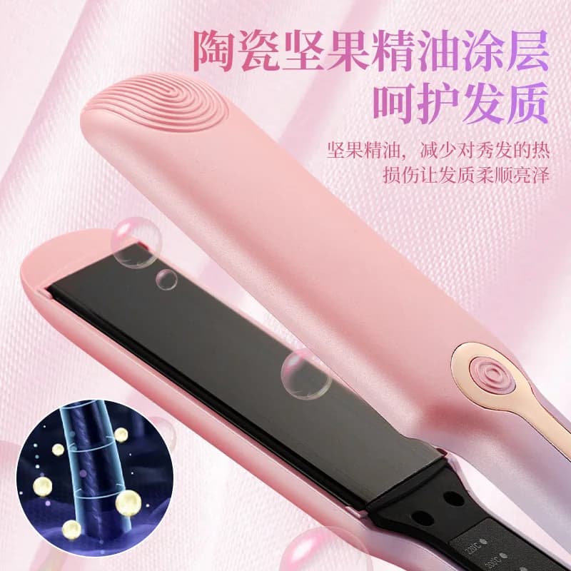 Hair and curler plate 2 in – Wet and dry portable iron for women, domestic use and dormitory, fringe styling tool