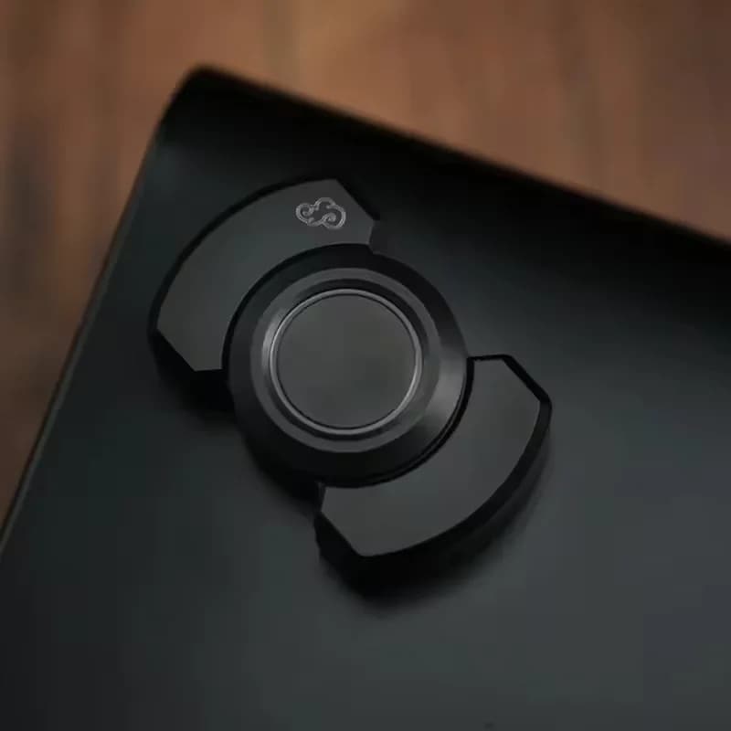 Fidget Toy in Metallo Trasformabile con Funzione Push Card e Hand Spinner per Adulti
