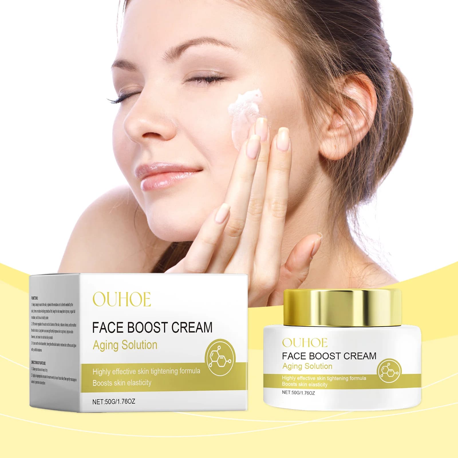 Face Care Cream - Hydrating, Refreshing, Rapid Absorption, Delicate Skin Care