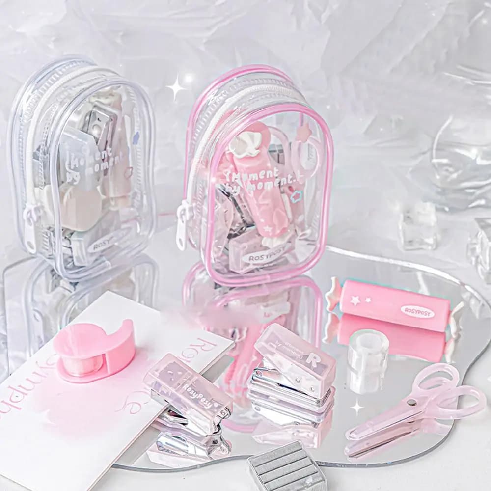 Kit Mini Perforatrice e Cucitrice Portatile per Artigianato Fai-da-te, Set di Strumenti per Scrapbooking INS, Kit Macchina Perforatrice Artigianale, Strumento per Rilegatura