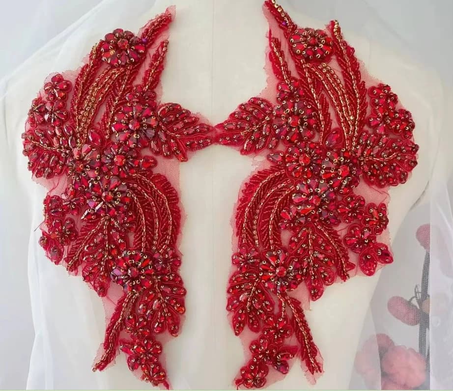 Fiori a specchio per trapano in vetro cuciti a mano, strass scintillanti, cappotti, cinturini, spalle, abito da sposa, toppa fai da te, RS4162