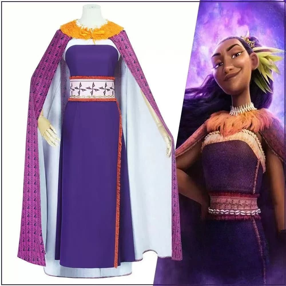 Matangi, Dress with Mantle and Belt for Women, Outfit for Halloween, Mask Party, Carnival and Role Games