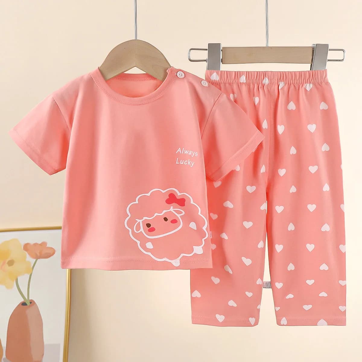Gilet estivo Pigiama per ragazzi Set Animale Cartoon Pigiama per dinosauri per bambini Indumenti da notte Pigiama per bambini Completo per bambina