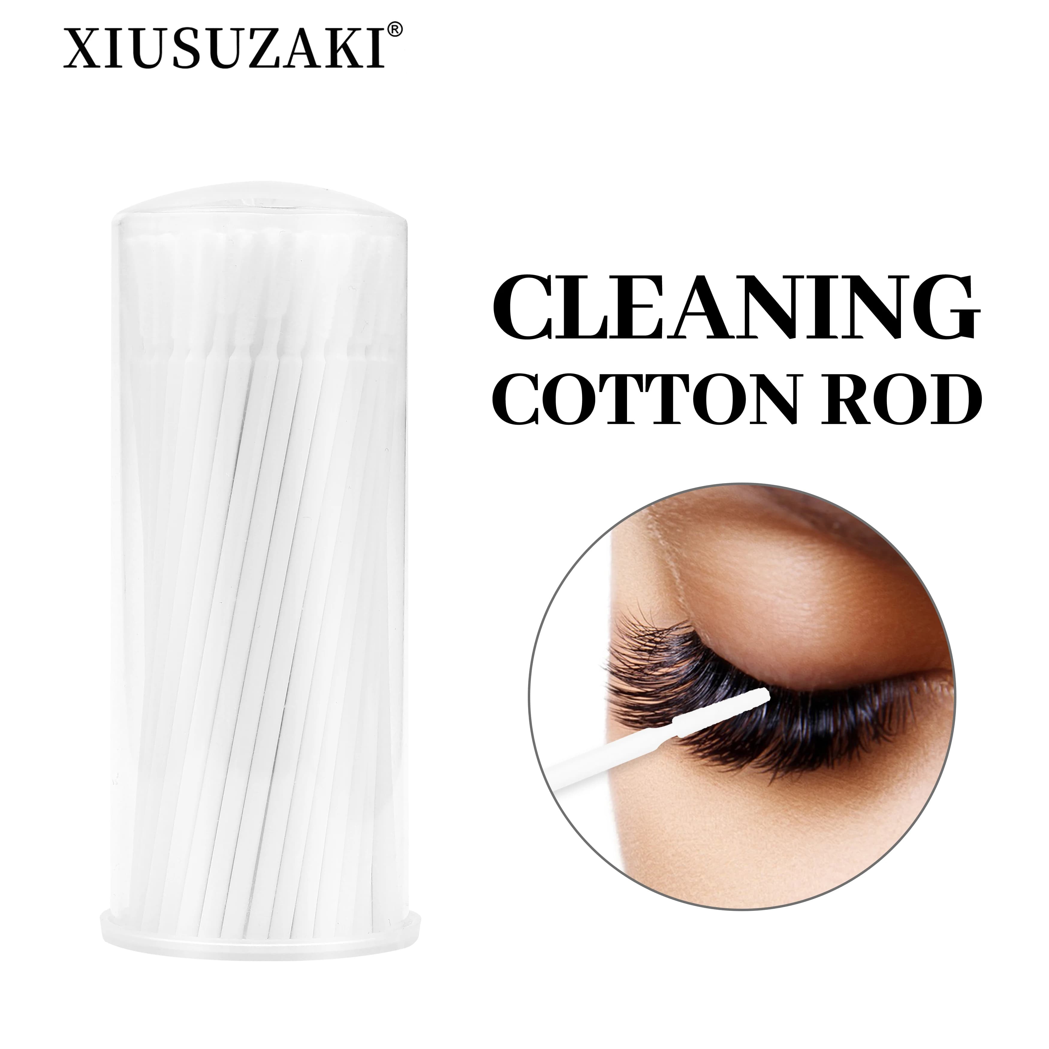 XIUSUZAKI Eyelash Maquiagem 100 Pz/Pack Durable Applicators Use And Drop Brush Mascara Eyelash Collar Cleaning Tool