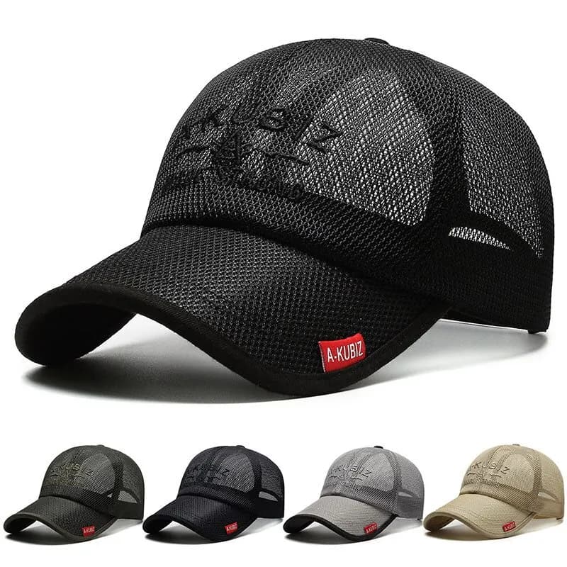 Summer hats for men and women Baseball caps in net Hat with fashionable embroidered visor Hat with sunscreen with embroidered letter for outdoors