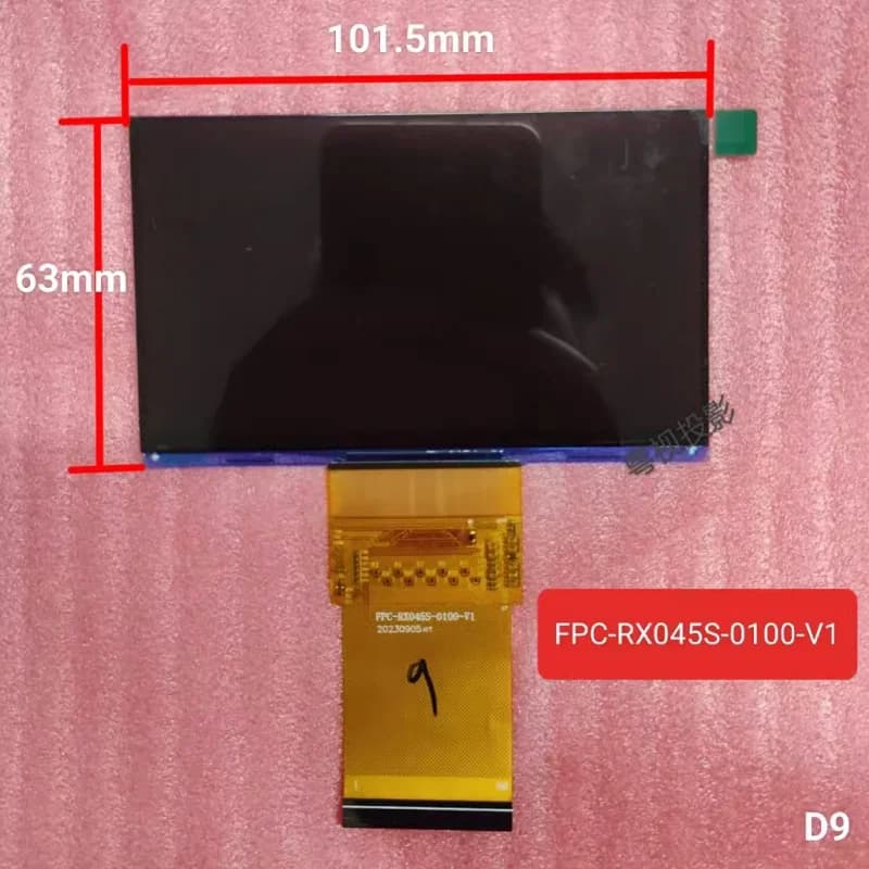 TF-FPC43010A-N-V3 FPC-RX045S-0100-V01 TF-FPC43005A-N-V0 FPC-RX045B-4400-V0 4.3 4.5 accessori per proiettori con schermo Lcd in vetro nebbia