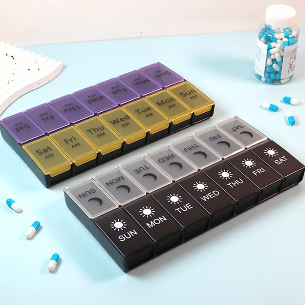 New Hot Large Weekly Enclosures Organizer 2 times a day napkin 14 daily napkin grills to contain large supplements of vitamins FishOil