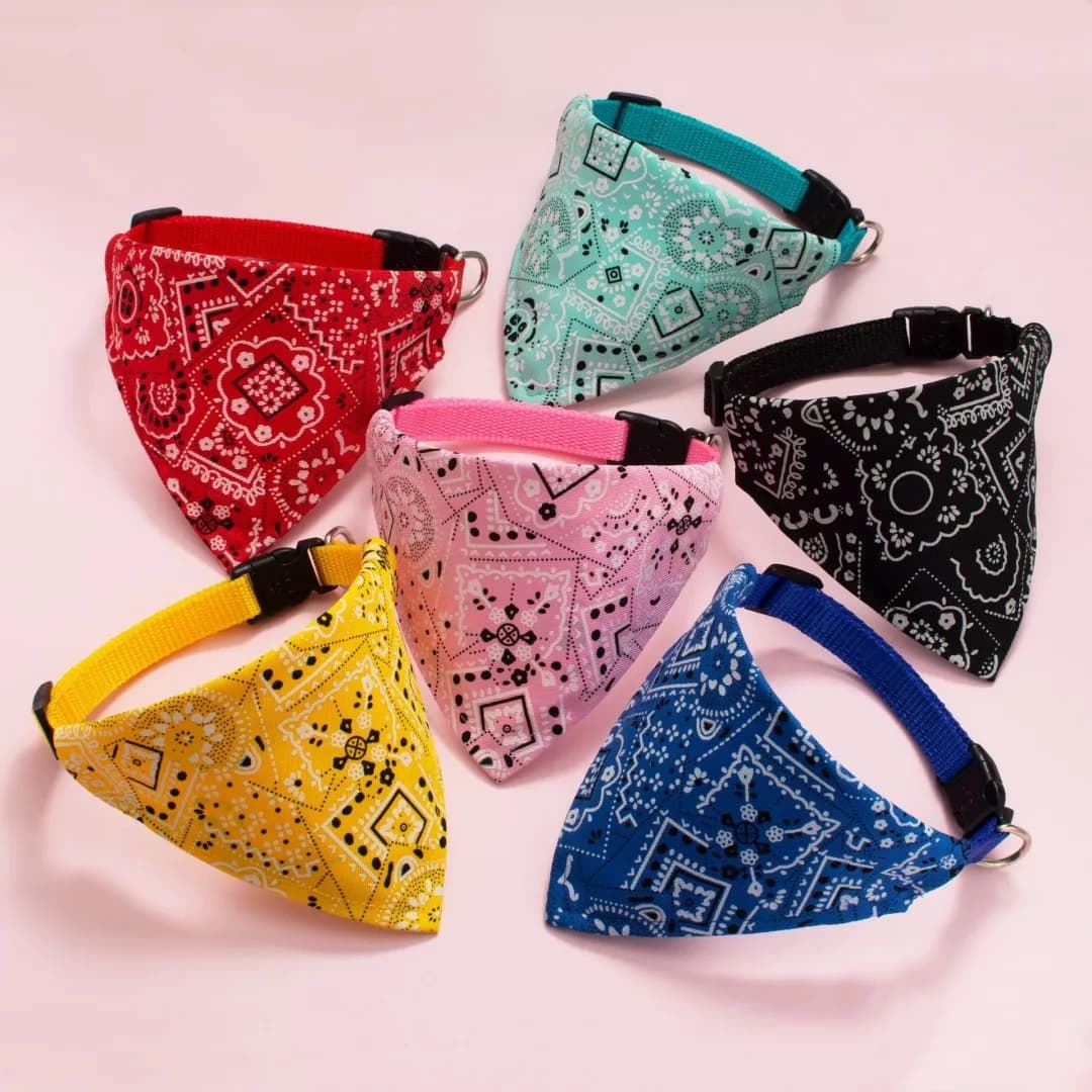 Sciarpa regolabile per cuccioli di gatto, collare bandana, sciarpa al collo per cani di piccola taglia, gattino, asciugamano per saliva, collare in PU con benda triangolare
