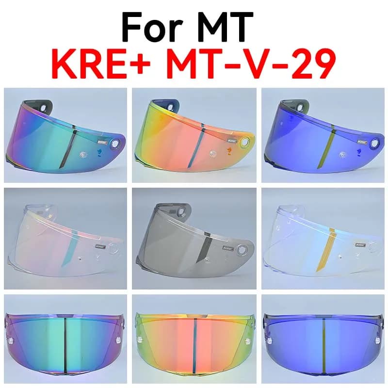 Visiera per casco MT V 29 per MT KRE + MT-V-29 V29 Sostituzione casco moto Protezione UV Occhiali moto Scudo mica Capacete