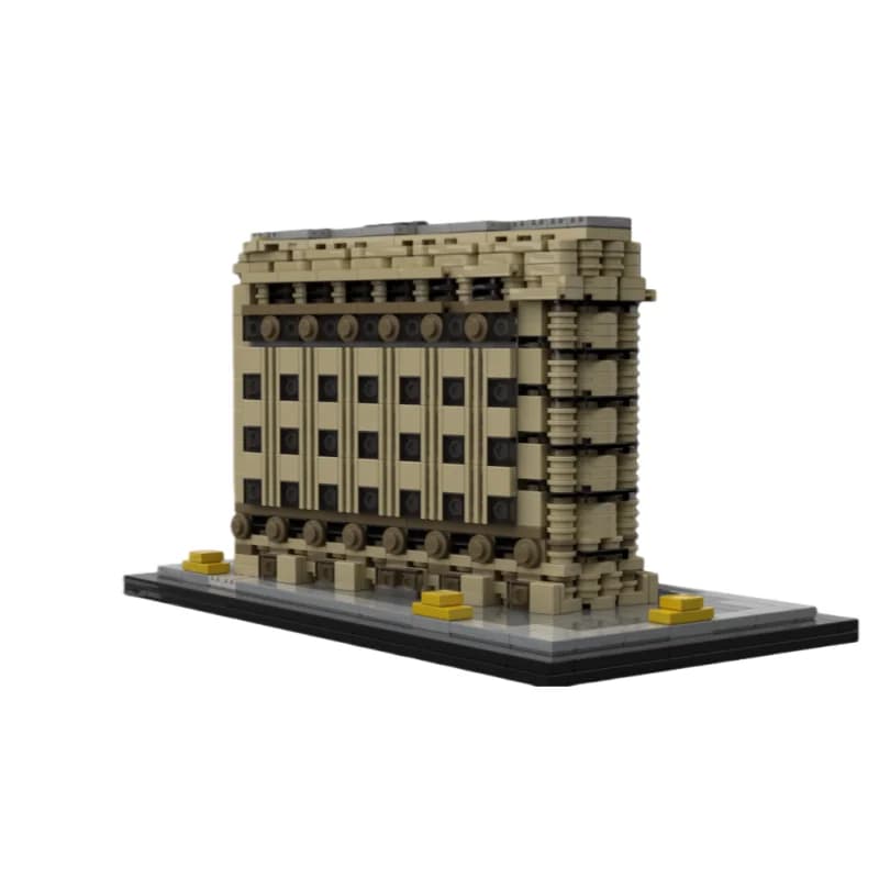 Modello di serie MOC di edifici con tetto architettonico - set di giocattoli con blocchi di costruzione a piccole particelle con 926 pezzi - adatto a tutti gli appassionati