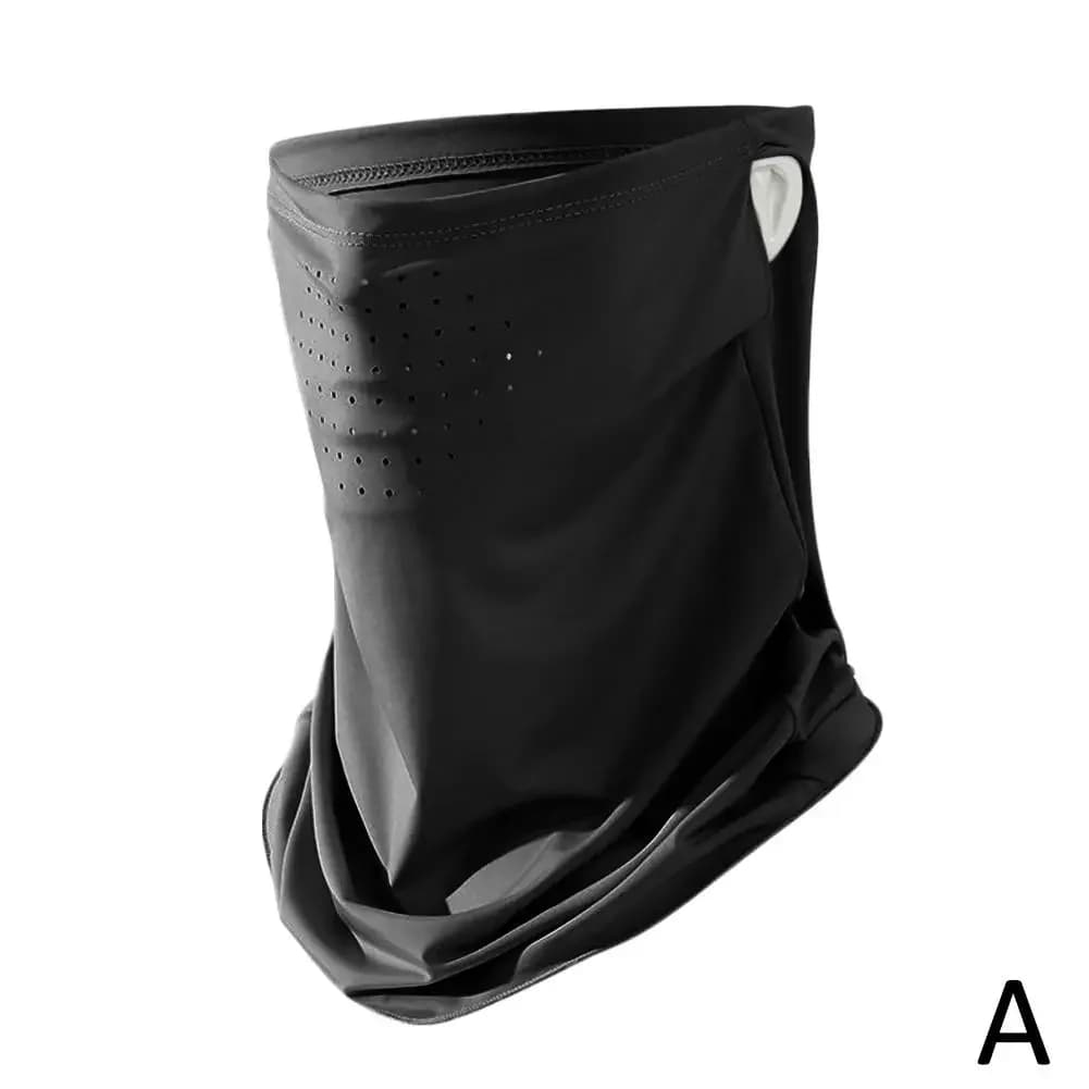 Protezione UV estiva Copertura avvolgente per il collo all'aperto Protezione solare sportiva Maschera in seta di ghiaccio Cappelli per protezione solare per ciclismo all'aperto