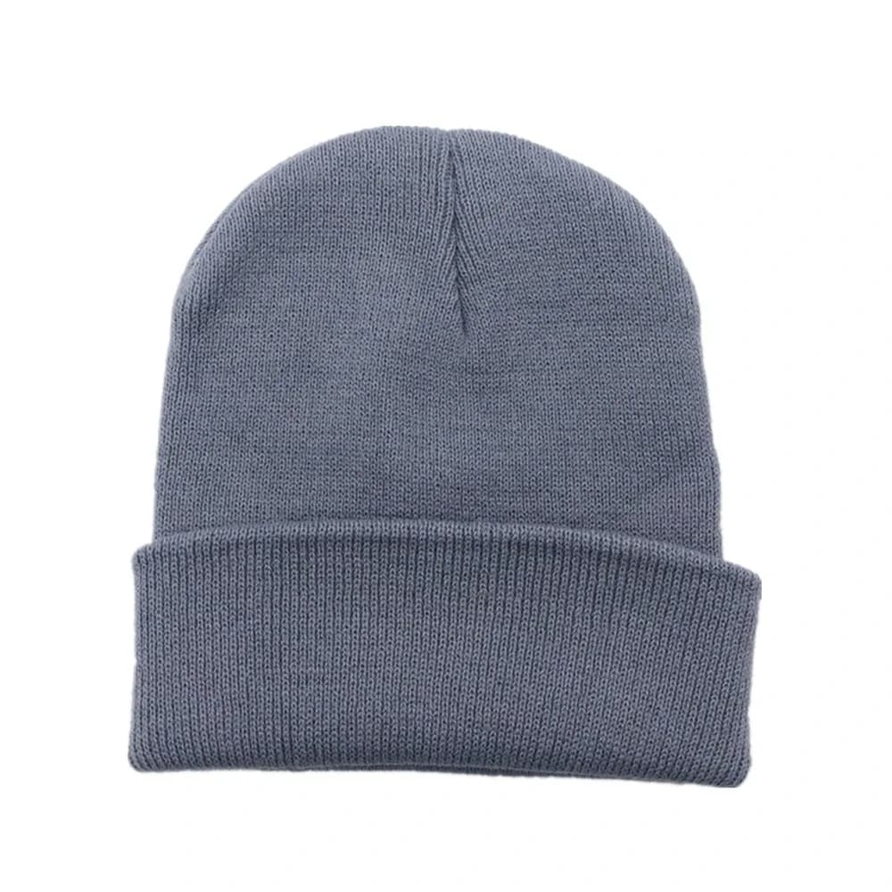 New Autumn Winter Hat for Women Warm Knitted Beanie Fluorescent Ladies Cap