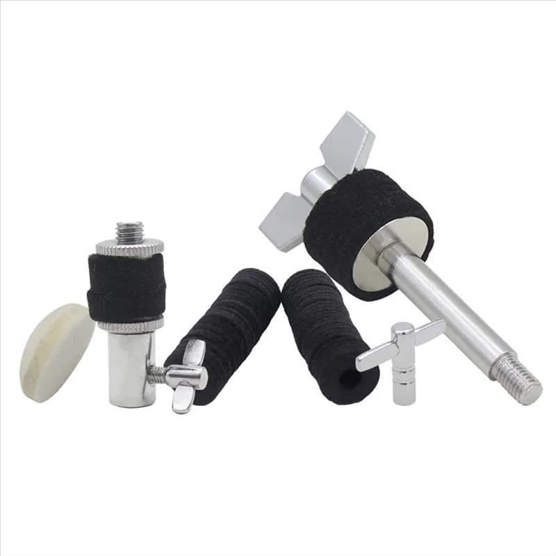Set Batteria Cinque Pezzi: Frizione Hi-Hat + Pad per Pelli di Batteria + Vite per Piatto + Accessori per Strumenti a Percussione + Pad per Piatto - AT20