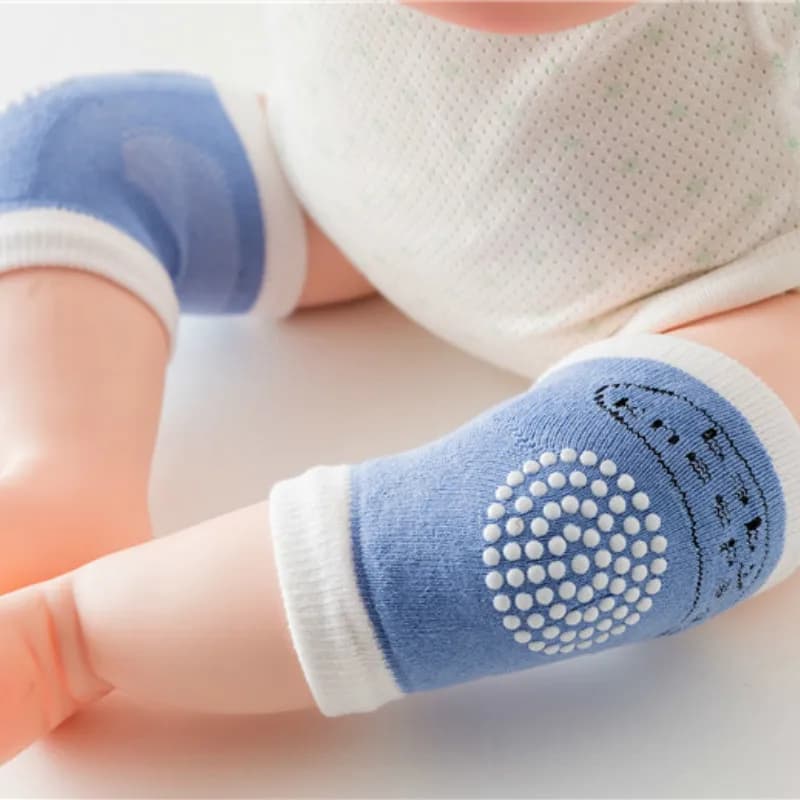 Ginocchiera per bambini morbida per pavimento del bambino che striscia in rete traspirante ginocchiera per bambini protezione per ginocchio protezione scudo ginocchiera