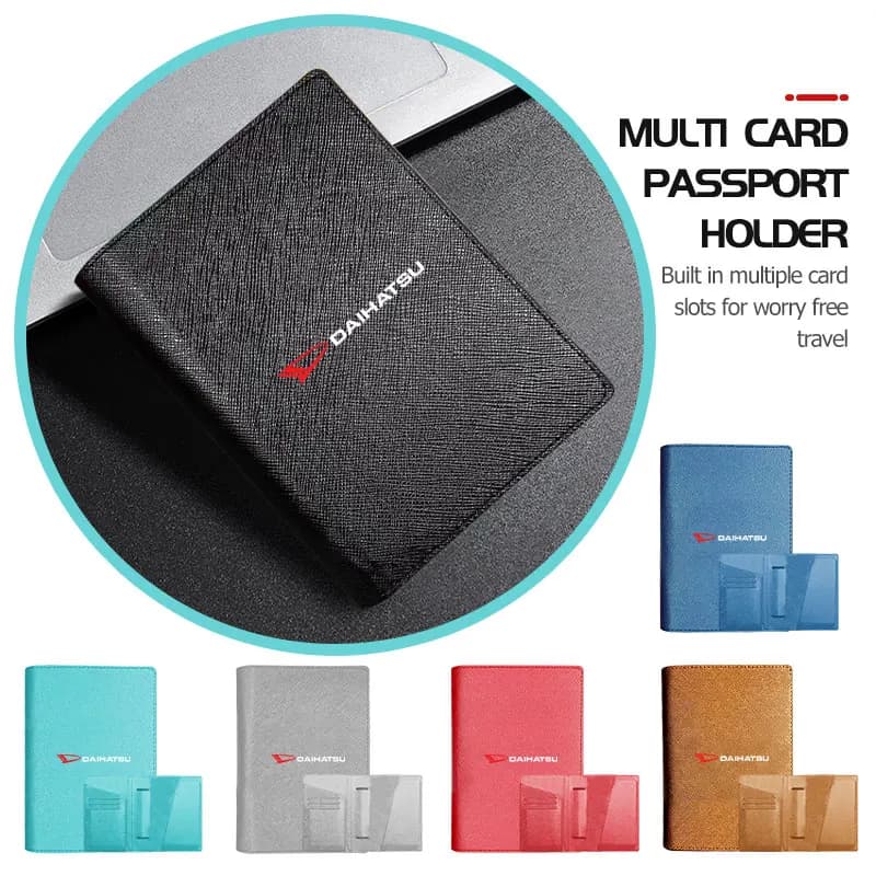 Passport Holder Travel Essentials Wallet Cover Case Women Men Driving Document Storage For Daihatsu Feroza Cuore Storia Rocky
