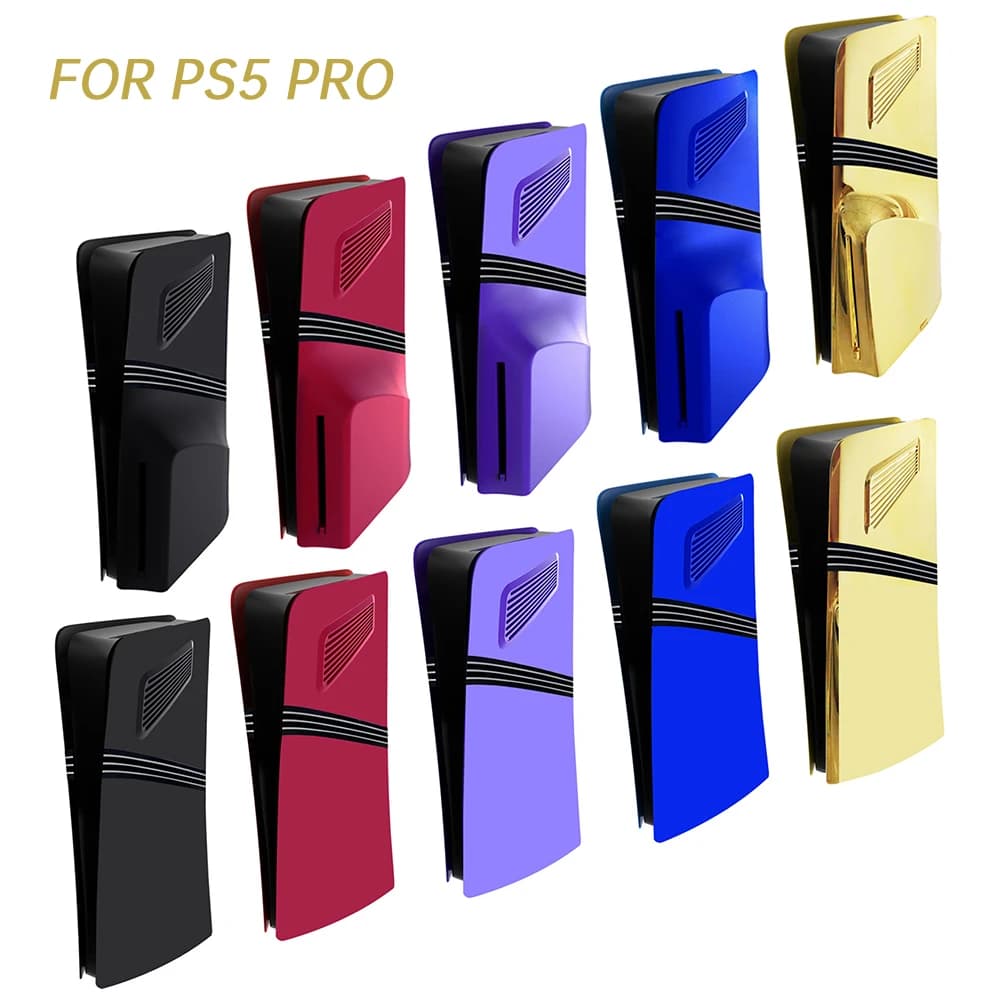 Piastre satinate per disco PS5 Pro/edizione digitale Sostituzione piastra frontale personalizzata Accessorio di copertura decorativa serie PlayStation 5 Pro