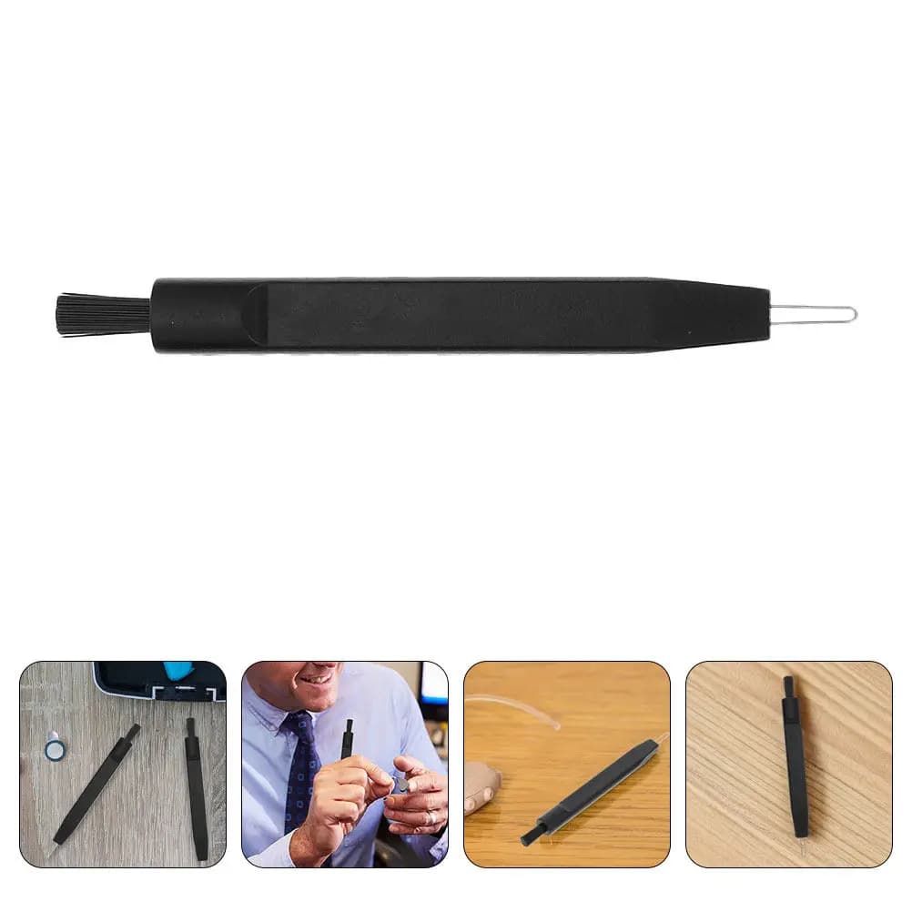 8Pcs Hearing Device Maintenance Kit U Shaped Hook Cleaning Brush Set for Earbuds Cleaner Small Scrub Brush Cleaning Essentials