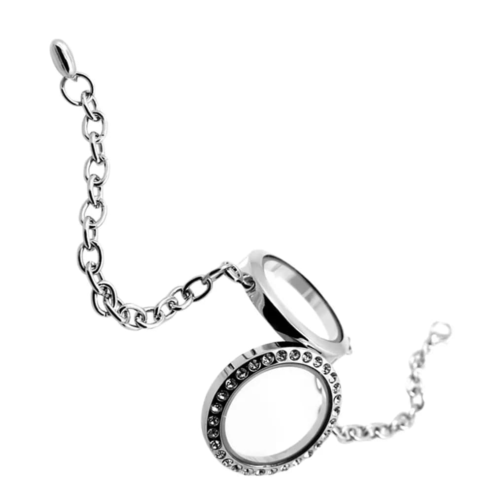 Photo Frame Bracelet Women Rhinestone Bracelet Openable Picture Frame Jewelry Fashionable Casual Formal Stylish Accessories