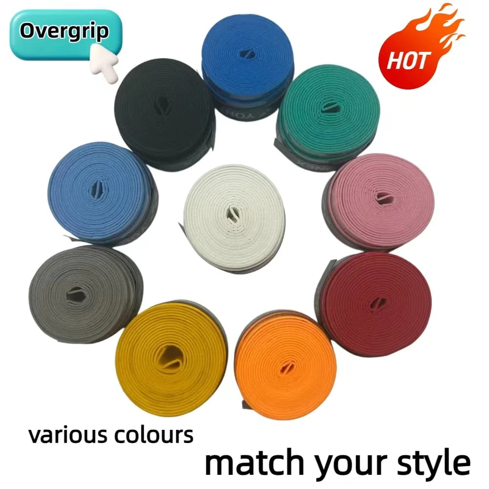 Tennis Racket Wrap Grip Rubber Pre-Cut Non-Slip, Sweat-Absorbing Hand Tape Badminton Pickleball Comfortable Cushion Grip