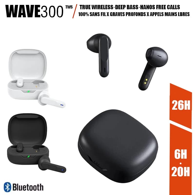 New Original Wave 300/W300 TWS True Wireless In-Ear Hearing Aid Bluetooth HIFI Sport Gaming Headphones with Microphone