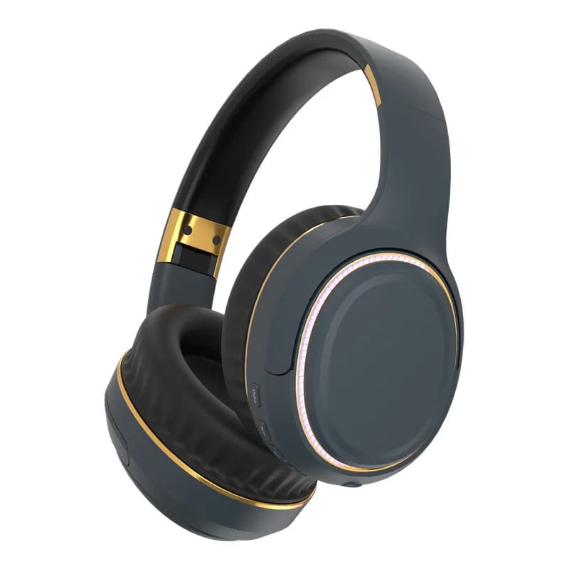 HIFI Foldable Wireless Bluetooth Headphones with Microphone for iPhone Xiaomi Samsung, Sports Headphones for Games