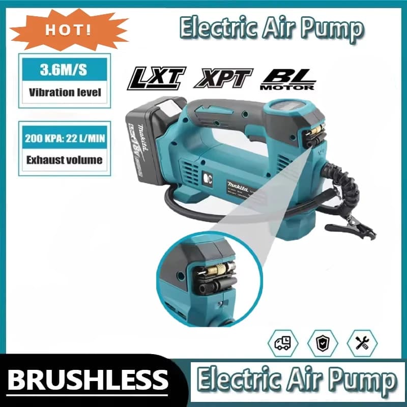 Originale MAKITA DMP180-1 18V Gonfiatore a batteria Strumento nudo per auto Gonfiatore portatile per pneumatici Pompa elettrica per moto Gonfiatore d'aria?