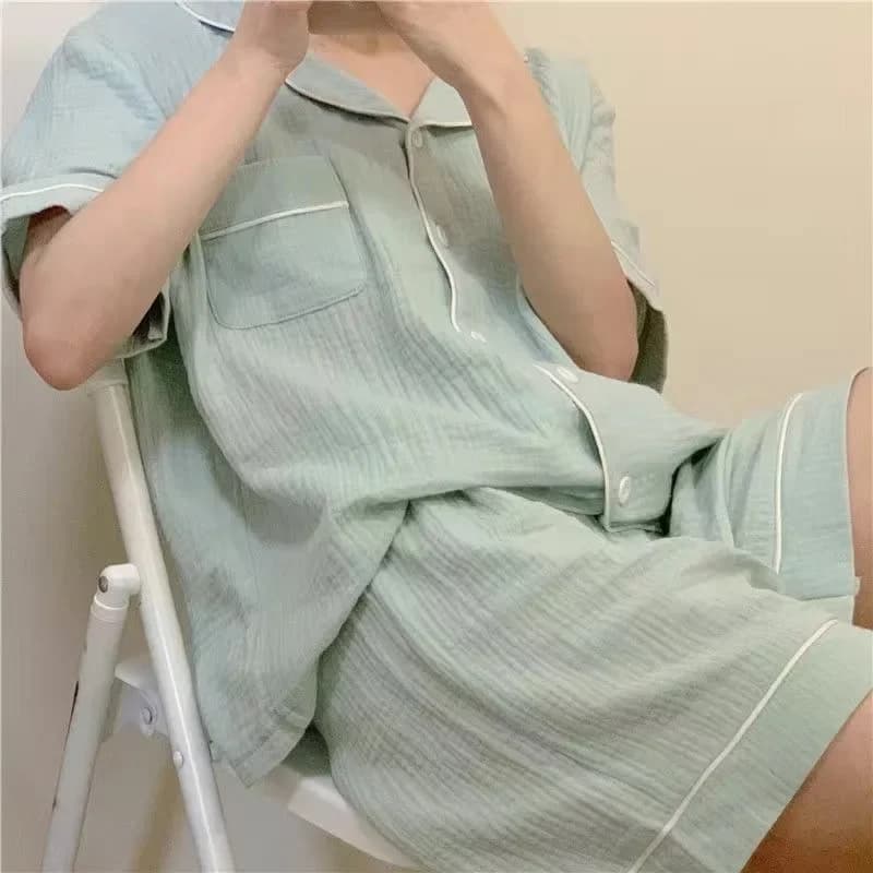 Cotton Nightwear Korean Pijama Woman Pijama Women's Bedroom Set Woman 2 Pieces Home Pijama With Shorts Pijama