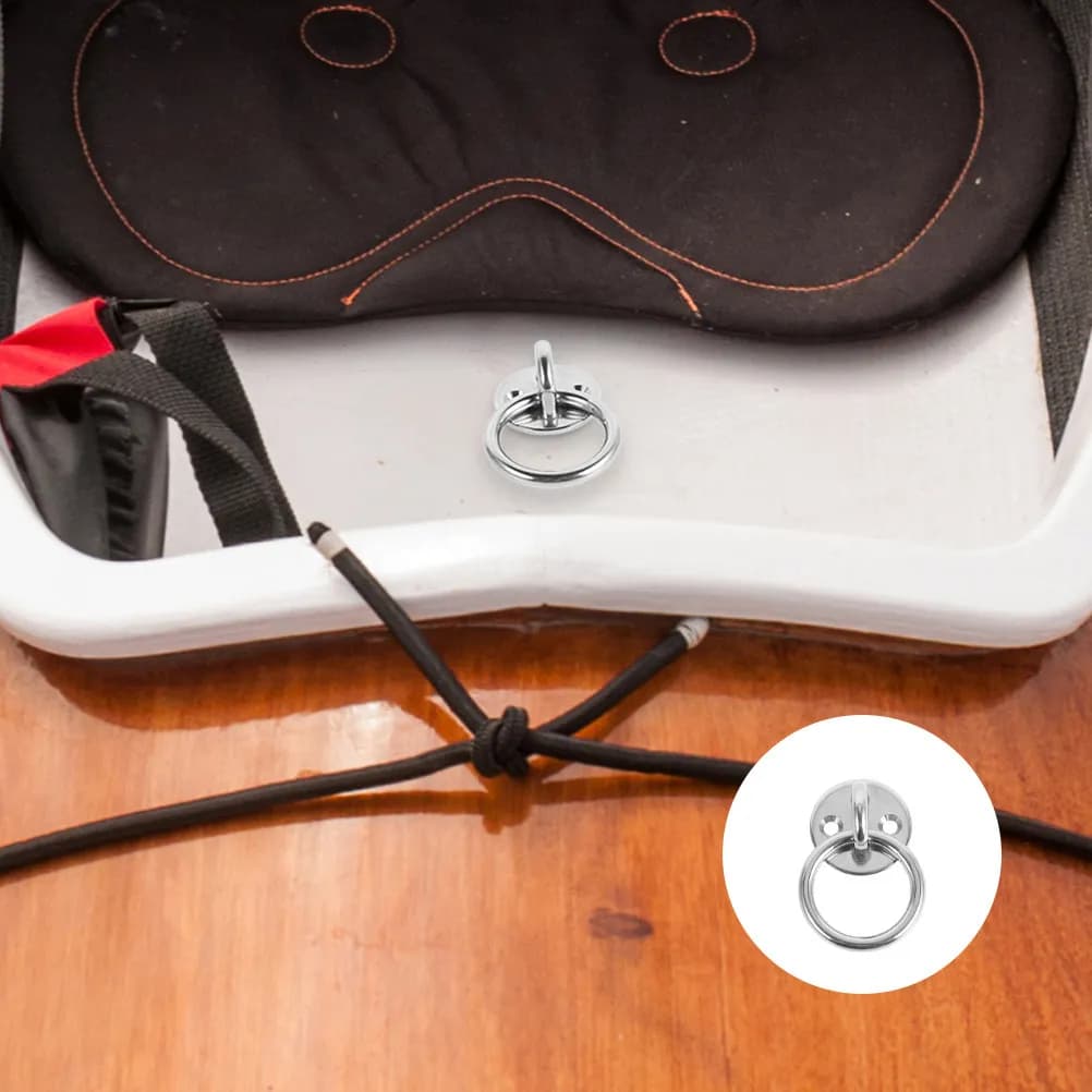 Stainless Steel Pad Eye Plate Hook Heavy Duty Eye Plate Marine Boat Hardware Ceiling Mount Anchor Hooks Ceiling Anchor Hooks